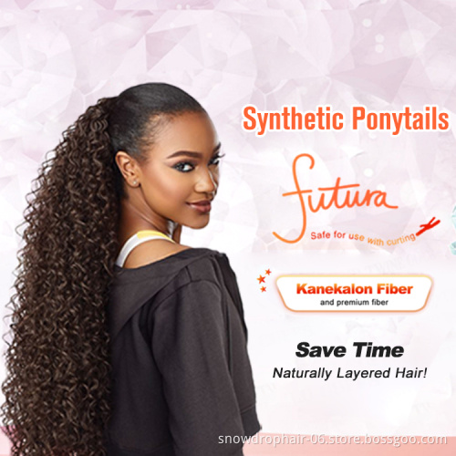 Hair Claw Clip 28inch Woman Synthetic Hair Ponytail Long Black Thick Braided Hair Extension Japanese Soft Shiny Style